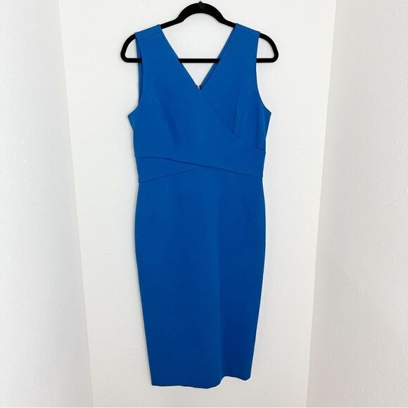 Classiques Entier V-Neck Fitted Sheath, Cocktail Dress - Picture 4 of 9